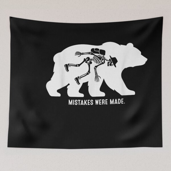 Item preview, Mistakes Were Made Funny Bear Camping Art designed and sold by LASTIQUE-dd.
