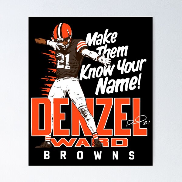 Item preview, Denzel Ward - Cleveland Browns - Make Them Know Your Name! designed and sold by a2ungugu.