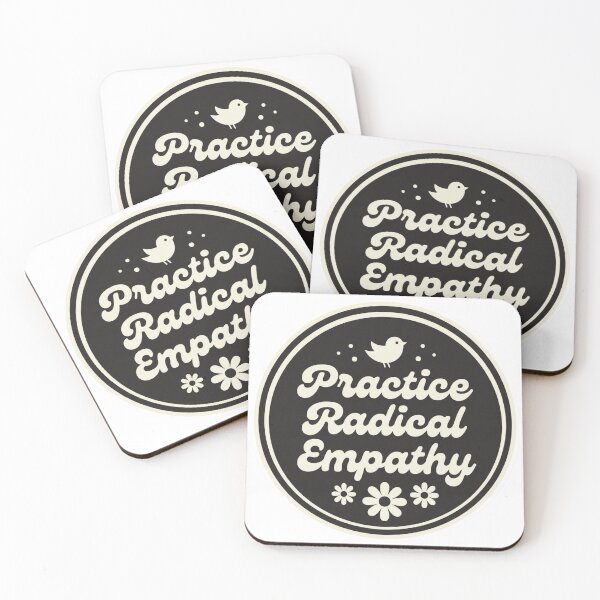 Item preview, Practice Radical Empathy Retro Groovy Mental Health Decal Positive Quote Gift designed and sold by raedattia.