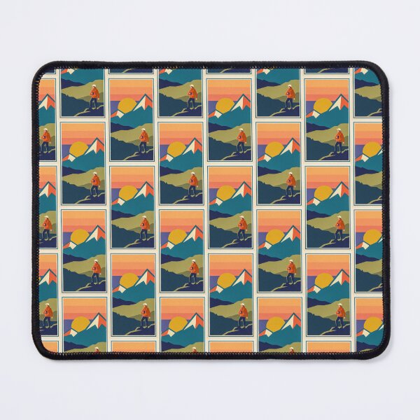 Item preview, Mountain Hiker Retro Vintage Poster Art designed and sold by hattie's.