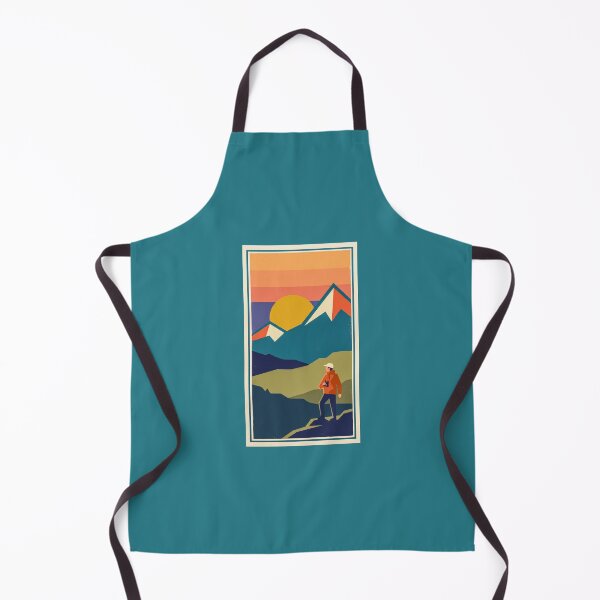 Item preview, Mountain Hiker Retro Vintage Poster Art designed and sold by hattie's.
