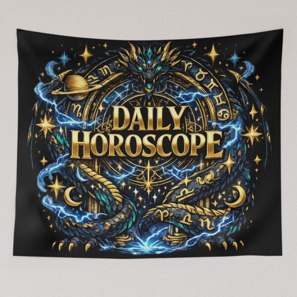 Item preview, Mystical Dragon Zodiac Daily Horoscope Astrology Design designed and sold by irfanshikh.