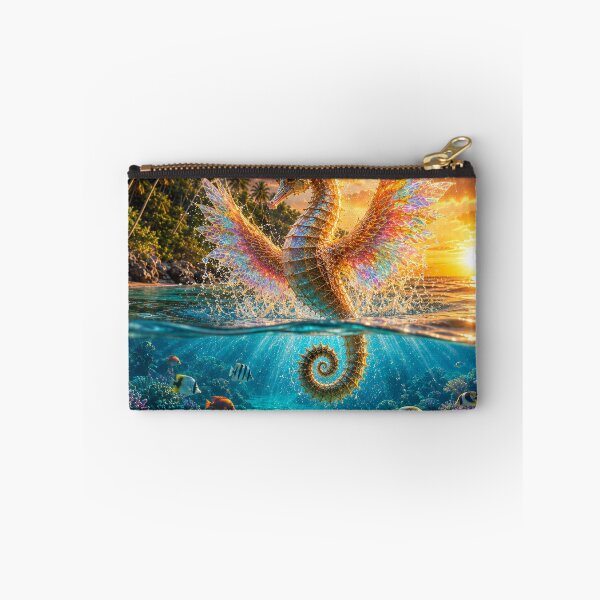 Item preview, Fiery angel seahorse in a volcanic sea designed and sold by JBXDesigner.