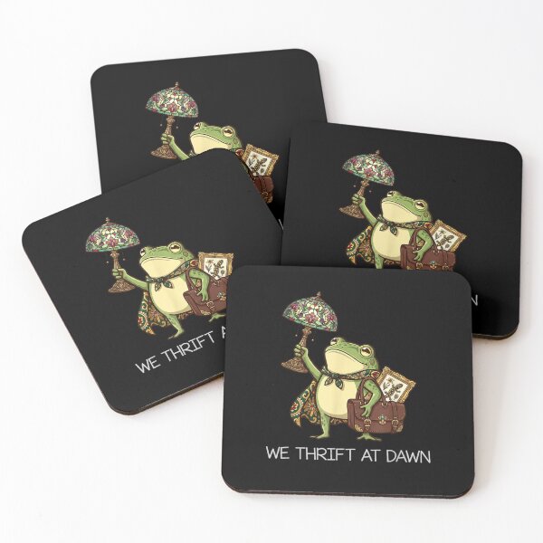 Item preview, We Thrift At Dawn Funny Frog Design designed and sold by LASTIQUE-dd.