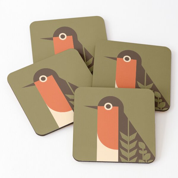 Item preview, Retro 70s Mid Century Bauhaus Bird Illustration designed and sold by Filora Atelier | Bird Art.