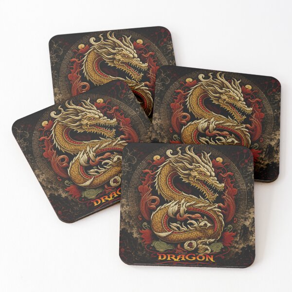 Item preview, Golden Chinese Dragon | Traditional Eastern Mythology designed and sold by Fei Long Design Hub.