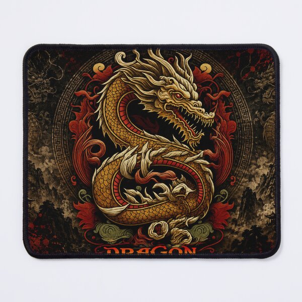 Item preview, Golden Chinese Dragon | Traditional Eastern Mythology designed and sold by Fei Long Design Hub.