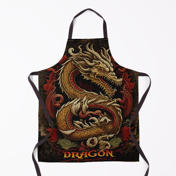 Item preview, Golden Chinese Dragon | Traditional Eastern Mythology designed and sold by Fei Long Design Hub.