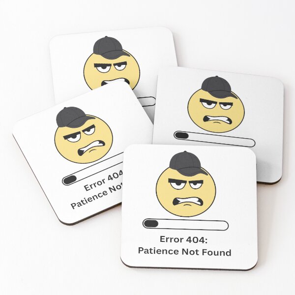 Item preview, Error 404: Patience Not Found | Funny Programmer & Introvert Humor | Minimalist Sticker & T-Shirt designed and sold by DonGeneral.
