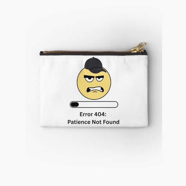 Item preview, Error 404: Patience Not Found | Funny Programmer & Introvert Humor | Minimalist Sticker & T-Shirt designed and sold by DonGeneral.