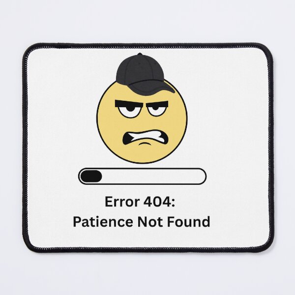 Item preview, Error 404: Patience Not Found | Funny Programmer & Introvert Humor | Minimalist Sticker & T-Shirt designed and sold by DonGeneral.