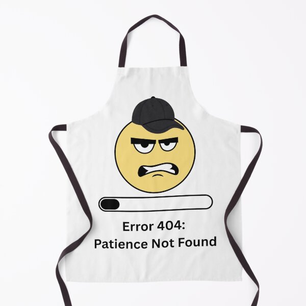 Item preview, Error 404: Patience Not Found | Funny Programmer & Introvert Humor | Minimalist Sticker & T-Shirt designed and sold by DonGeneral.