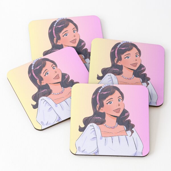 Item preview, Cute Retro Anime Girl in Pearl Headband and Necklace Artwork designed and sold by ranivibes008.