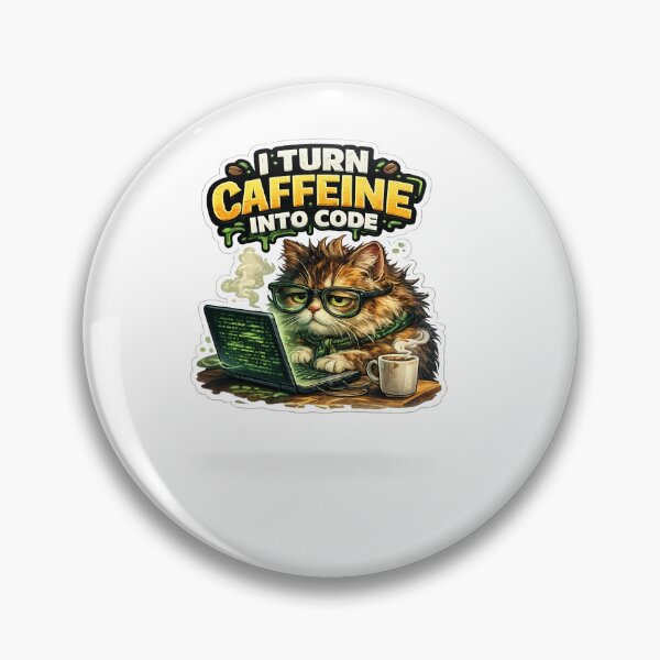 Item preview, I TURN CAFFEINE INTO CODE designed and sold by HotCoff33.
