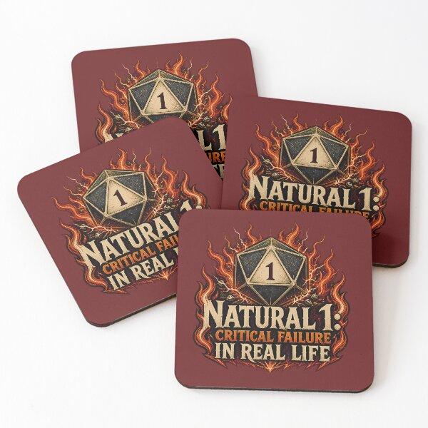 Item preview, Natural 1 Critical Failure In Real Life - D20 DND designed and sold by SVox.