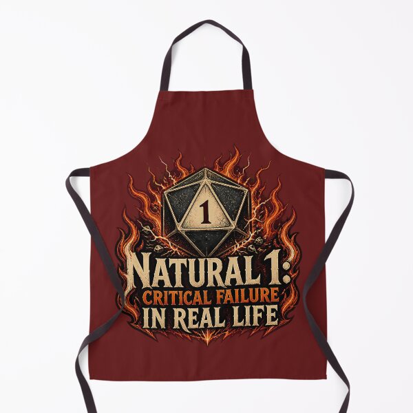 Item preview, Natural 1 Critical Failure In Real Life - D20 DND designed and sold by SVox.