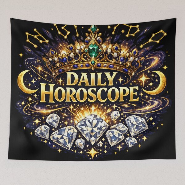 Item preview, Royal Crown Zodiac Daily Horoscope Astrology Cosmic Design designed and sold by irfanshikh.