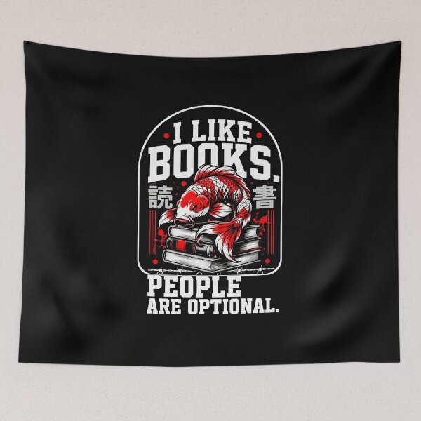Item preview, I Like Books People Are Optional designed and sold by StockAnime.