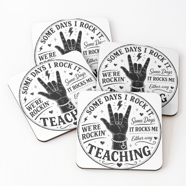 Item preview, Some Days I Rock It Teaching , Retro Teacher Rock Hand designed and sold by Style2Vie.
