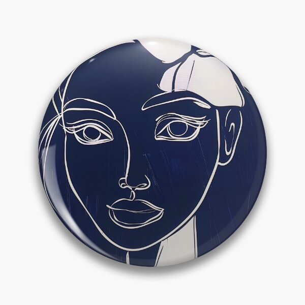 Item preview, Cuban woman - Blue Abstract Art designed and sold by shadow-bloom.
