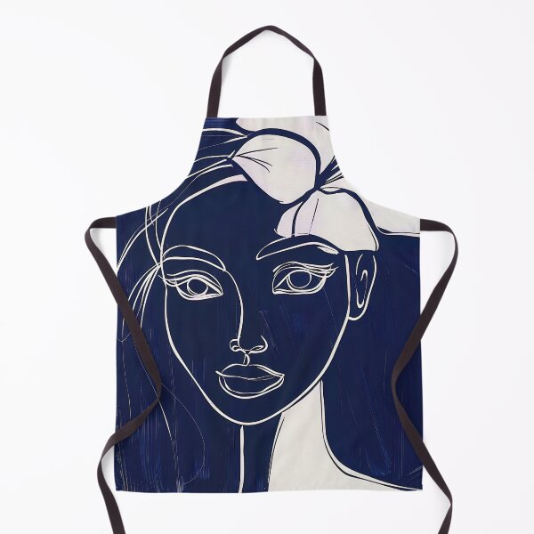 Item preview, Cuban woman - Blue Abstract Art designed and sold by shadow-bloom.