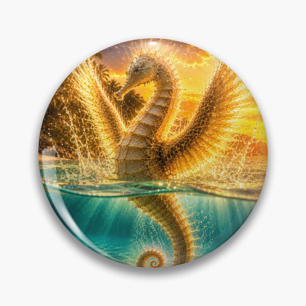 Item preview, Golden Angel Seahorse in a Tropical Paradise designed and sold by JBXDesigner.