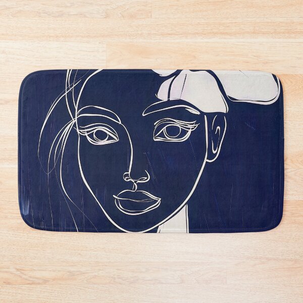 Item preview, Cuban woman - Blue Abstract Art designed and sold by shadow-bloom.