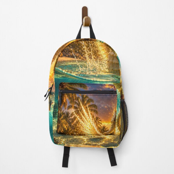 Item preview, Golden Angel Seahorse in a Tropical Paradise designed and sold by JBXDesigner.
