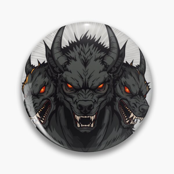 Item preview, Three headed Cerberus hound dark mythical art designed and sold by MemoryZoneOfficial.