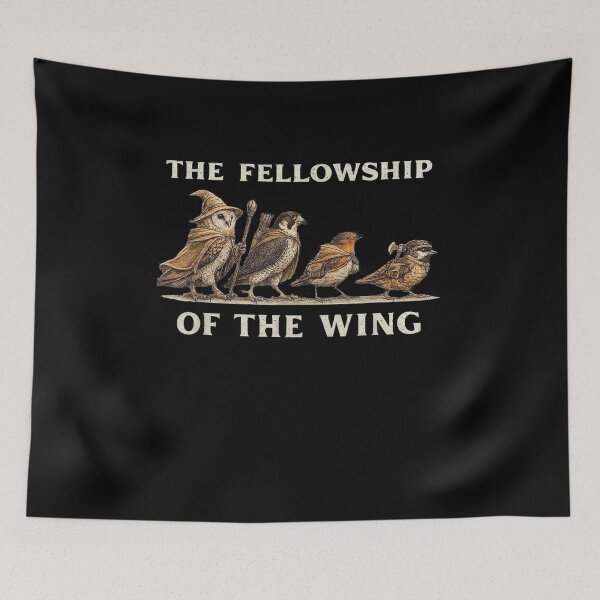 Item preview, Fellowship Of The Wing Funny Bird Pun designed and sold by LASTIQUE-dd.