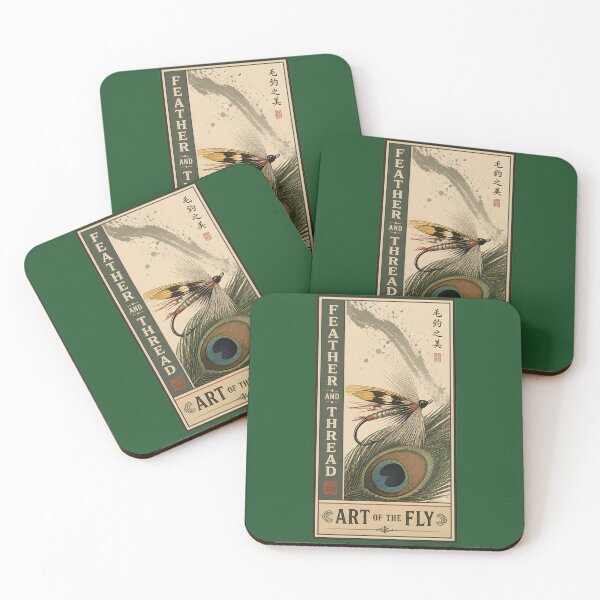 Item preview, Feather and Thread Art of the Fly - Fly Tying Vintage Emblem designed and sold by ThirdShiftLab.