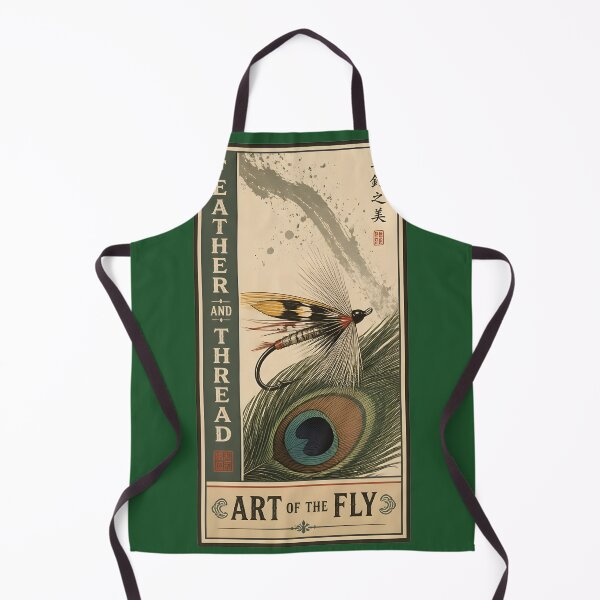 Item preview, Feather and Thread Art of the Fly - Fly Tying Vintage Emblem designed and sold by ThirdShiftLab.