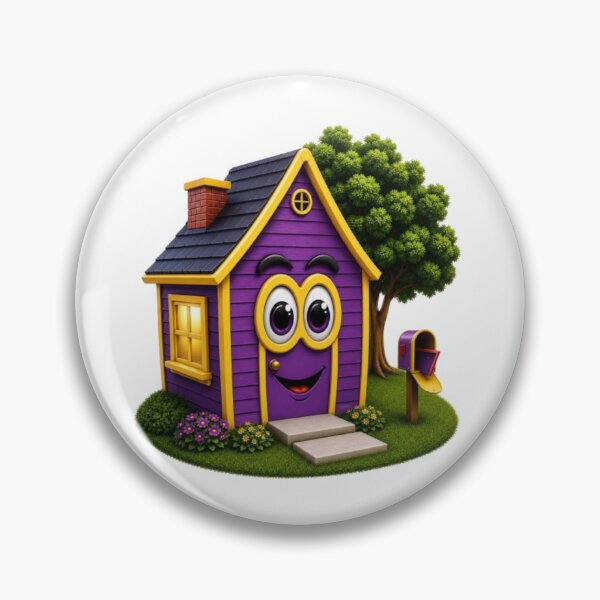 Item preview, Purple cartoon house with yellow trim. designed and sold by Scott Hayes.