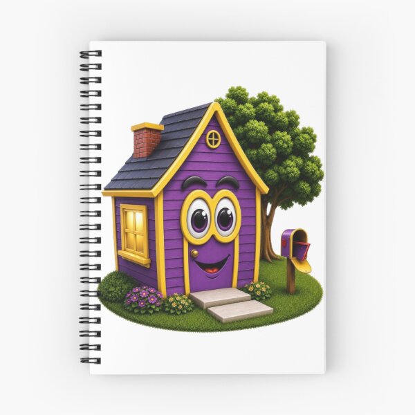 Item preview, Purple cartoon house with yellow trim. designed and sold by Scott Hayes.