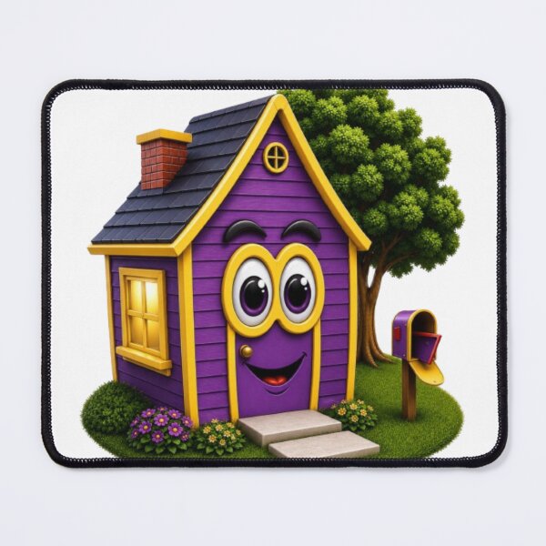 Item preview, Purple cartoon house with yellow trim. designed and sold by Scott Hayes.