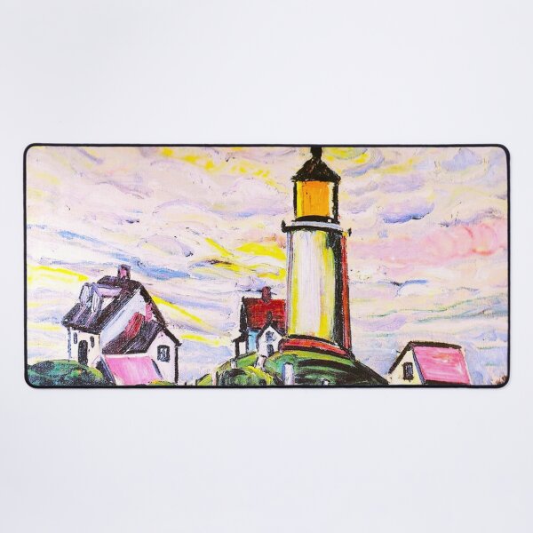 Item preview, The lighthouse landscape coastal seascape painting by Anita Malfatti designed and sold by Jéanpaul Ferro.