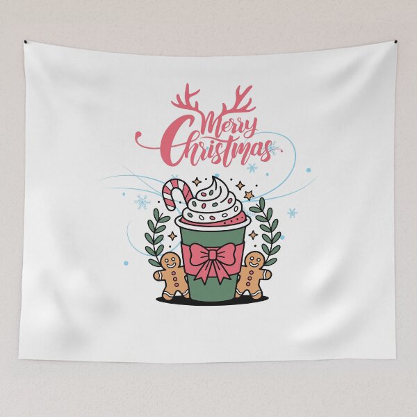 Item preview, Cute Merry Christmas Coffee Cup Kawaii Design designed and sold by     Sela Art .