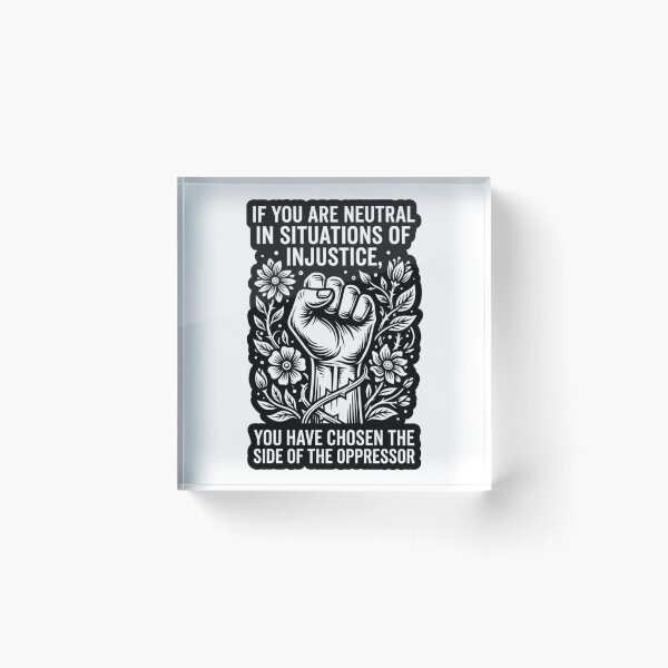 Item preview, Social Justice Activism Raised Fist Quote Decal, Progressive Human Rights Art Gift designed and sold by raedattia.