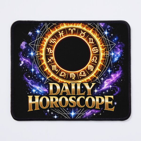 Item preview, Golden Zodiac Wheel Daily Horoscope Cosmic Astrology Design designed and sold by irfanshikh.