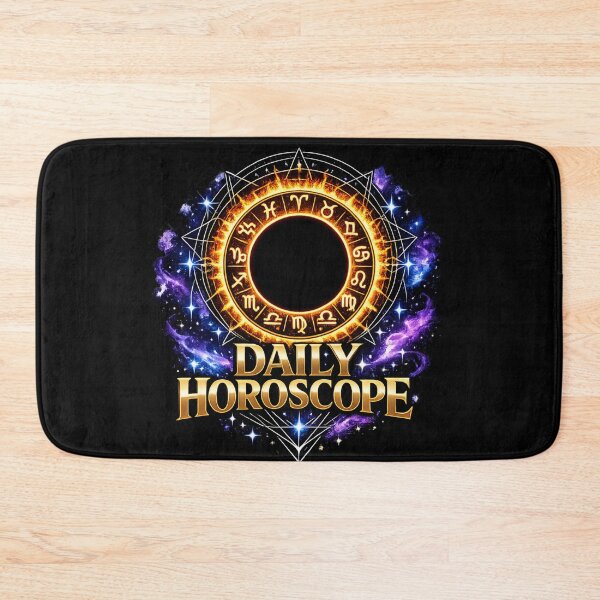 Item preview, Golden Zodiac Wheel Daily Horoscope Cosmic Astrology Design designed and sold by irfanshikh.