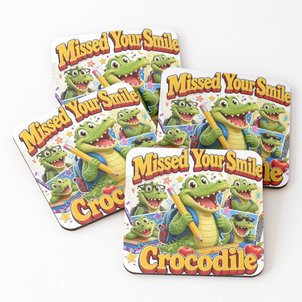 Item preview, Missed Your Smile Crocodile Shirt, Cute Back To School Teacher Tee, First Day Of School Gift, Funny Crocodile T-Shirt For Kids designed and sold by NettyDesign.