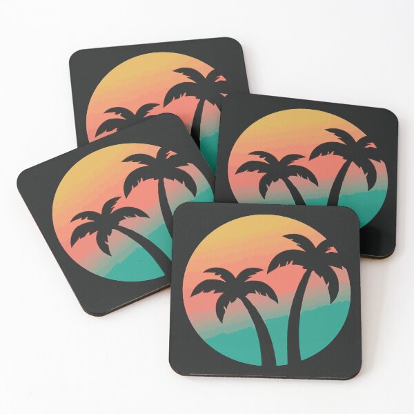 Item preview, Retro Palm Trees Sunset designed and sold by Gkinoki.