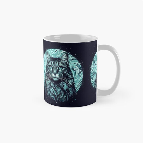 Item preview, Aquamarine Neon Cat  designed and sold by JALNERVION SHOP.