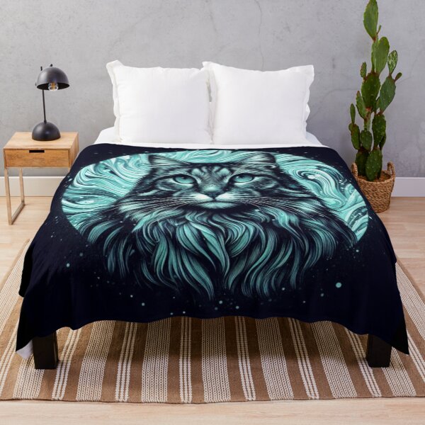 Item preview, Aquamarine Neon Cat  designed and sold by JALNERVION SHOP.