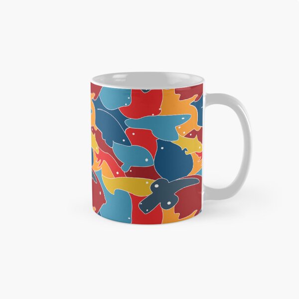 Item preview, Fish Tiles Orange & Blue designed and sold by Outsideuze.