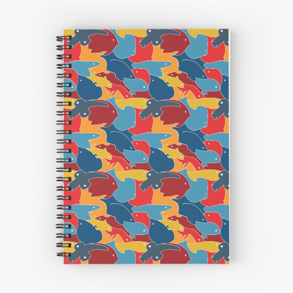 Item preview, Fish Tiles Orange & Blue designed and sold by Outsideuze.