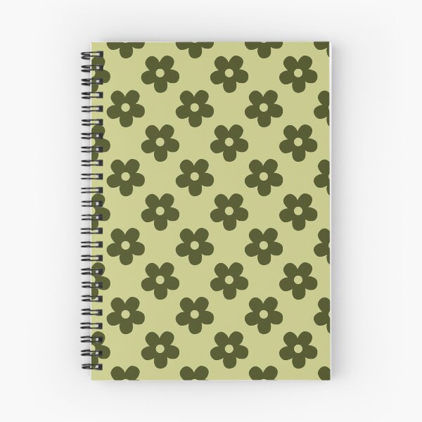 Item preview, Olive Green Floral Pattern | Dark Green Flowers on Sage | Retro Green Floral Design | Preppy Green Flower Pattern | Coquette Olive and Sage Floral Pattern | Vintage Daisy Pattern designed and sold by VivaFy.