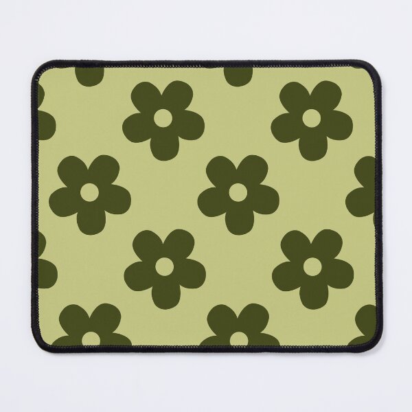 Item preview, Olive Green Floral Pattern | Dark Green Flowers on Sage | Retro Green Floral Design | Preppy Green Flower Pattern | Coquette Olive and Sage Floral Pattern | Vintage Daisy Pattern designed and sold by VivaFy.
