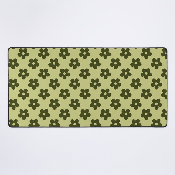 Item preview, Olive Green Floral Pattern | Dark Green Flowers on Sage | Retro Green Floral Design | Preppy Green Flower Pattern | Coquette Olive and Sage Floral Pattern | Vintage Daisy Pattern designed and sold by VivaFy.