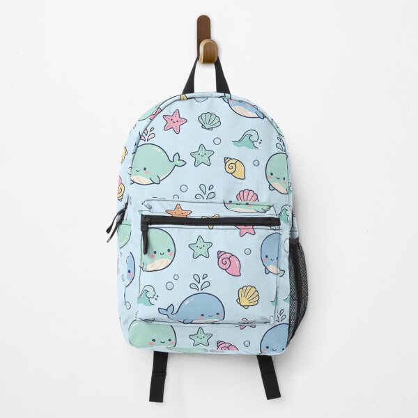 Item preview, Cute Pastel Whale Underwater Seamless Pattern designed and sold by Shivi-designs.